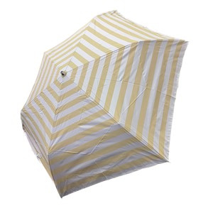 UVカット&遮光　遮熱 マリンボーダー　竹手元　折りたたみ傘 晴雨兼用