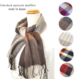 Thick Scarf Scarf Check Autumn/Winter 2023 Made in Japan