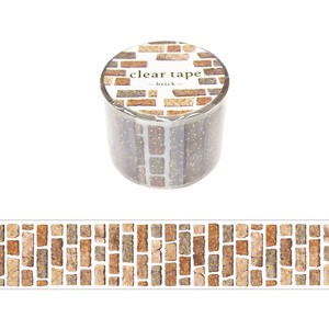 Washi Tape Brick Clear Tape Foil Stamping 30mm Width