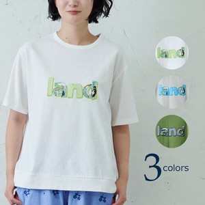emago T-shirt Animal Spring/Summer Cotton Linen Casual Embroidered