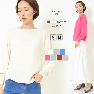 Sweater/Knitwear Knitted Plain Color Tops Ladies' Autumn/Winter
