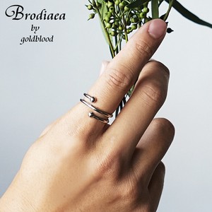【2023年秋の新作】スパイラル ループリング ファインスチール 指輪／Brodiaea by goldblood