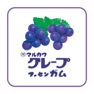 【ティーズ】お菓子シリーズやわらかミニタオル　マルカワフーセンガム／グレープ