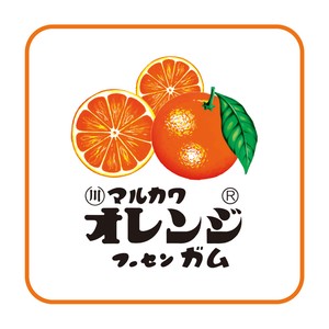【ティーズ】お菓子シリーズやわらかミニタオル　マルカワフーセンガム／オレンジ