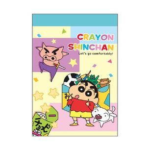 T'S FACTORY Memo Pad Crayon Shin-chan Colorful
