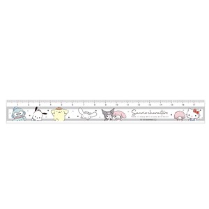 T'S FACTORY Ruler/Measuring Tool Gray Sanrio 18cm