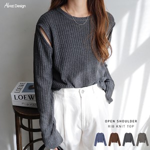 Sweater/Knitwear Knitted Tops Rib