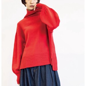 Sweater/Knitwear Knitted Puff Sleeve