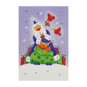 クリスマス アドヴェントカード アドヴェントカレンダー 輸入カード EU製 サンタ