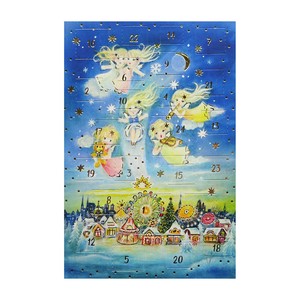 クリスマス アドヴェントカード アドヴェントカレンダー 輸入カード EU製 天使 エンジェル