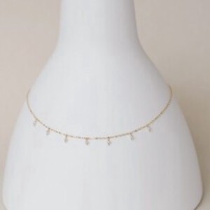 〔14kgf〕極小淡水パールドットネックレス (pearl necklace)