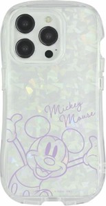 ディズニーキャラクター iPhone 15 Pro 対応 クリスタルクリアケースミッキーマウス DNG-183MK