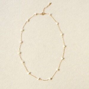 〔14kgf〕ケシパールドットネックレス (pearl necklace)