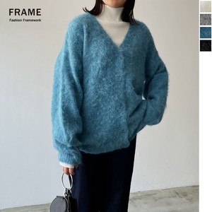 Cardigan Wool Blend Mohair V-Neck Cardigan Sweater 2023 New
