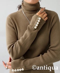 Antiqua Sweater/Knitwear Pearl Knitted Long Sleeves Tops Ladies' Autumn/Winter