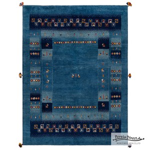 ギャッベ　ペルシャ　イラン　オーガニックウール　絨毯　ラグサイズM（約150×200cm）　G1157　148×198cm