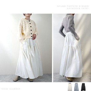 Skirt Nylon Gathered Skirt Taffeta 【2024NEW】