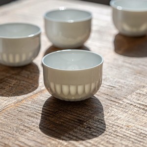 晋山窯ヤマツ 氷花 煎茶碗 湯呑 木槿(むくげ)[日本製/美濃焼/和食器]