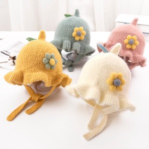 Hat Knitted Flowers Kids