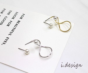 Pierced Earrings Titanium Post Pearl