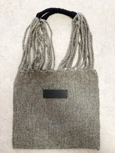 ★新作★メキシコ製・ウール素材のハンモックバッグ・GRAY（L）手織り