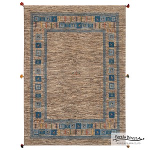 ギャッベ　ペルシャ　イラン　オーガニックウール　絨毯　ラグサイズM（約150×200cm）　G1165　149×202cm