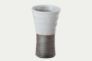 モノトーン　線彫スリムカップ【日本製 信楽焼 陶器】