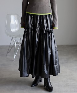 Skirt Matt Metallic Flare Skirt