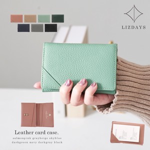 LIZDAYS Business Card Case LIZDAYS Large Capacity Genuine Leather Ladies'