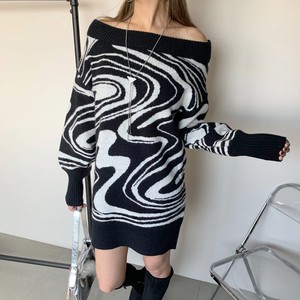 Sweater/Knitwear Knit Dress 2-way 2023 New