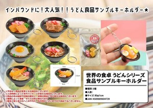 JAPANシールがかわいい♥️食品サンプルキーホルダー うどん 和食 ミニチュア 海外人気！！