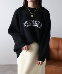 Sweater/Knitwear Shaggy College Logo