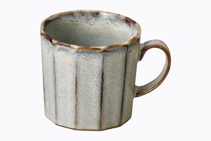 ドレイン　面取マグカップ（白）【日本製 波佐見焼 陶器 毎日の生活に】
