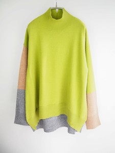 Sweater/Knitwear Pullover Bicolor High-Neck Wide Cashmere Autumn/Winter 2023