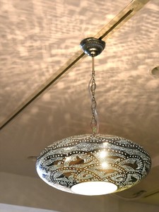 モロッコランプ メタルシェード ペンダントランプ 直径44cm エジプト製 E17 Moroccan Metal shade Lamp