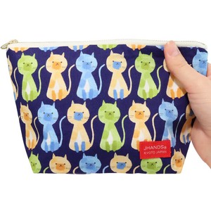 Pouch Series Navy Cats cats L