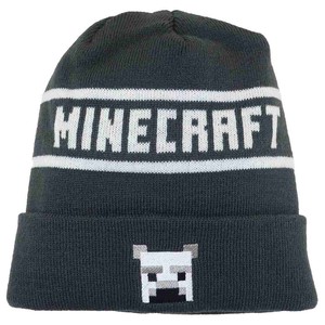 【帽子】Minecraft KIDS ニット帽 グレー