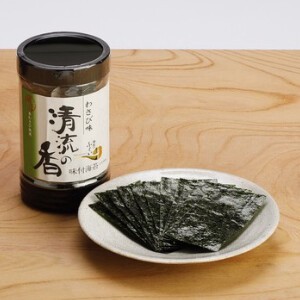 味付 海苔 　わさび味　清流の香　のりのふくい （福井） 磯音  Seasoned Nori seaweed 動画 あり