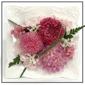 ほっぺマム ピンク プリザーブドフラワー 現代仏花 供花 お供え マム キク 菊 和風 ギフト 小さい