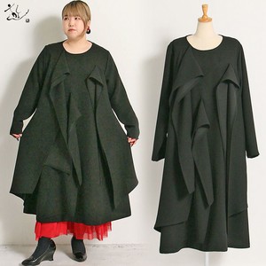 Casual Dress black Formal One-piece Dress Georgette Autumn/Winter 2023 Made in Japan