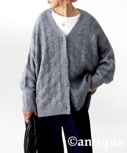Antiqua Cardigan Knitted Long Sleeves Tops Cardigan Sweater Ladies' Autumn/Winter