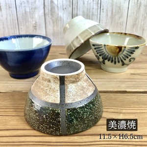 茶碗 粉引ライン 安南唐草 織部格子 デニム 日本製 美濃焼