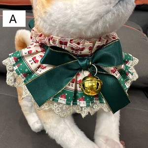 Dog Clothes Necklace Christmas Ribbon Cat Pet items Dog