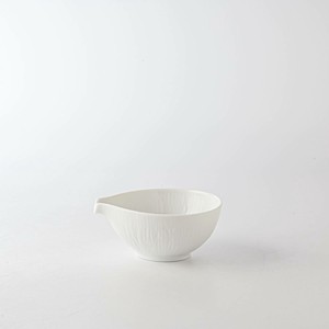 深山(miyama.) crease-クリース- 10cm片口豆鉢 白磁[日本製/美濃焼/和食器]