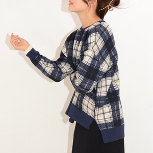 Sweatshirt Brushed Lining Tops Cut-and-sew