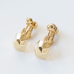 Clip-On Earrings Gold Post Necklace