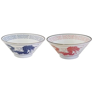 Donburi Bowl Gift Ramen Bowl M Retro 2-pcs Made in Japan