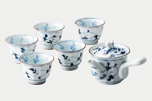 Hasami ware Japanese Teapot Porcelain Set of 1 5-pcs Made in Japan
