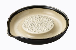 石見焼 おろし皿(織部・大）【日本製 陶器 調理小物】