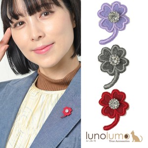 Brooch Red Flower Nonwoven-fabric